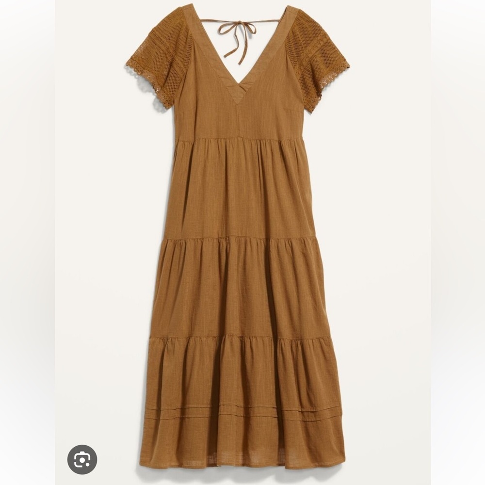 OLD NAVY Sz3X- Brown Maxi Dress